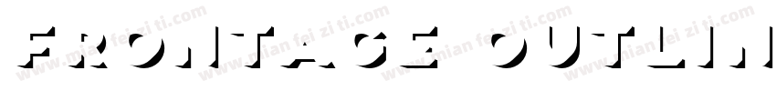 Frontage Outline字体转换